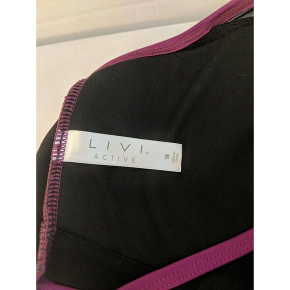 LIVI ACTIVE LANE BRYANT PLUS SWIMSUIT TOP SIZE 18 - Picture 3 of 4